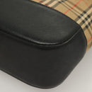 BURBERRY Nova Check Tote Bag Canvas Beige Gold Auth 129949-11