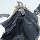 BURBERRY Nova Check Tote Bag Canvas Beige Gold Auth 129949-18