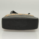 BURBERRY Nova Check Tote Bag Canvas Beige Gold Auth 129949-9