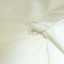 CHANEL Tote Bag Canvas White Gold CC Auth 129951-12