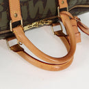 LOUIS VUITTON Monogram Graffiti Keepall 50 Boston Bag Khaki M92196 Auth 129961V-8