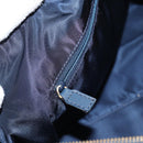 Christian Dior Trotter Canvas Boston Bag Navy Gold Auth 129964SAV-20