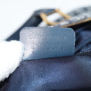 Christian Dior Trotter Canvas Boston Bag Navy Gold Auth 129964V-21