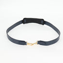 Christian Dior Trotter Canvas Boston Bag Navy Gold Auth 129964V-22