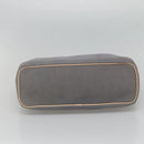 Burberrys Blue Label Tote Bag Canvas Gray Silver Auth 129965-5