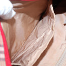 Burberrys Nova Check Shoulder Bag Canvas Beige Red gold Auth 129966-12