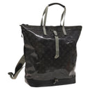LOUIS VUITTON Monogram Eclipse Glaze Zipped Tote Backpack M43900 LV Auth 129972-1