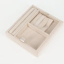 CHANEL Matelasse Jewelry Case Jewelry Box Lamb Skin Gold CC Auth 129974SM-23