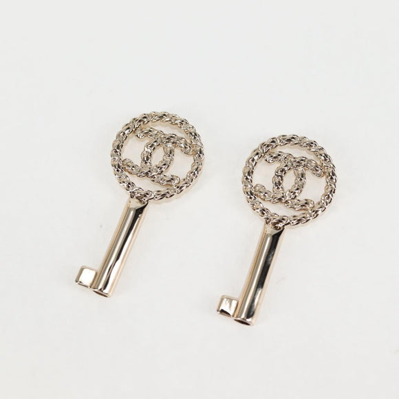 CHANEL Matelasse Jewelry Case Jewelry Box Lamb Skin Gold CC Auth 129974SM