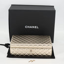 CHANEL Matelasse Jewelry Case Jewelry Box Lamb Skin Gold CC Auth 129974SM-12