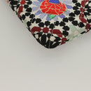 CHANEL Matelasse COCO Mark Pouch Nylon Multicolor CC Auth 129976V-16