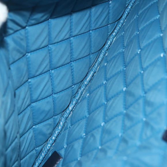 CHANEL Matelasse COCO Mark Pouch Nylon Multicolor CC Auth 129976V