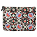 CHANEL Matelasse COCO Mark Pouch Nylon Multicolor CC Auth 129976V-13