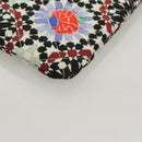 CHANEL Matelasse COCO Mark Pouch Nylon Multicolor CC Auth 129976V-7