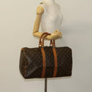 LOUIS VUITTON Monogram Keepall 45 Boston Bag M41428 LV Auth 129993-21