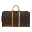 LOUIS VUITTON Monogram Keepall 55 Boston Bag M41424 LV Auth 129995V-13