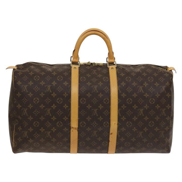 LOUIS VUITTON Monogram Keepall 55 Boston Bag M41424 LV Auth 129995 - 0
