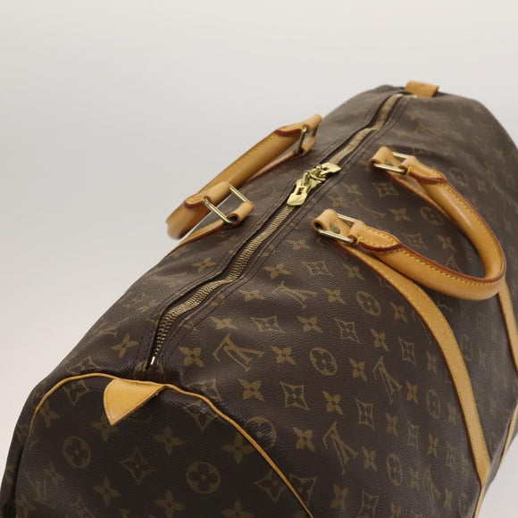 LOUIS VUITTON Monogram Keepall 55 Boston Bag M41424 LV Auth 129995V
