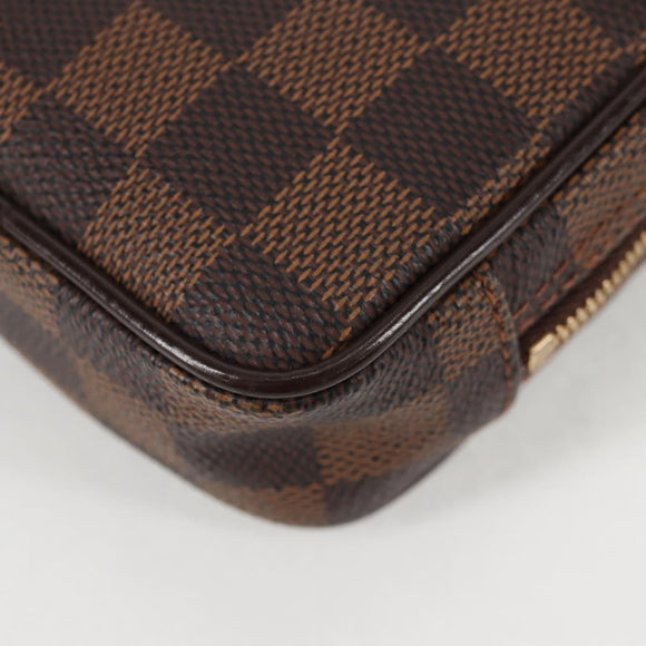 LOUIS VUITTON Damier Ebene Etui Okapi GM Pouch N61737 LV Auth 129998V