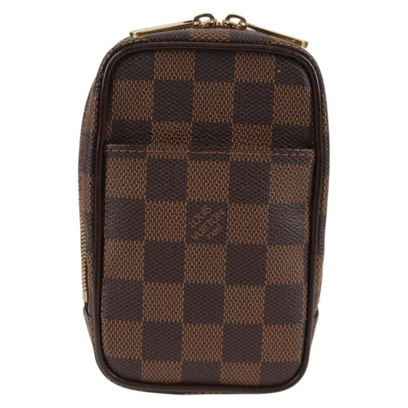 LOUIS VUITTON Damier Ebene Etui Okapi GM Pouch N61737 LV Auth 129998V
