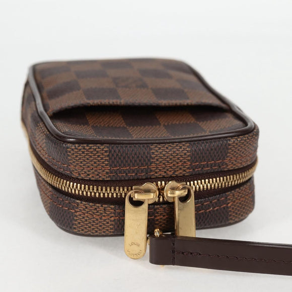 LOUIS VUITTON Damier Ebene Etui Okapi GM Pouch N61737 LV Auth 129998V