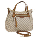 LOUIS VUITTON Damier Azur Evora MM Tote Bag 2way N41133 LV Auth 130013-1