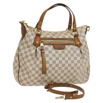 LOUIS VUITTON Damier Azur Evora MM Tote Bag 2way N41133 LV Auth 130013