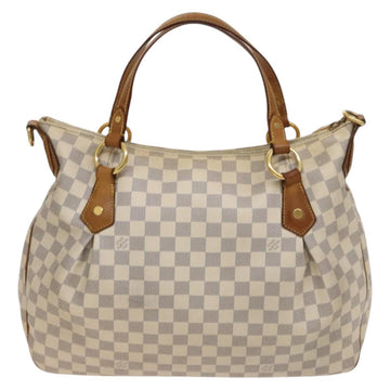 LOUIS VUITTON Damier Azur Evora MM Tote Bag 2way N41133 LV Auth 130013 - 0