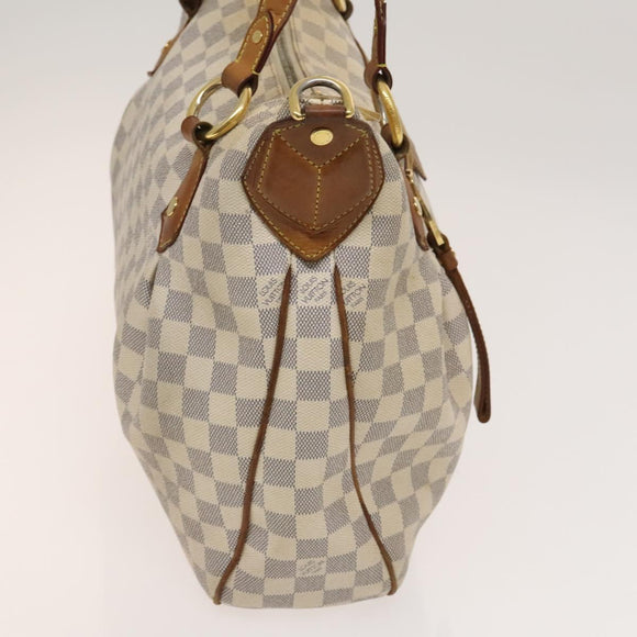 LOUIS VUITTON Damier Azur Evora MM Tote Bag 2way N41133 LV Auth 130013