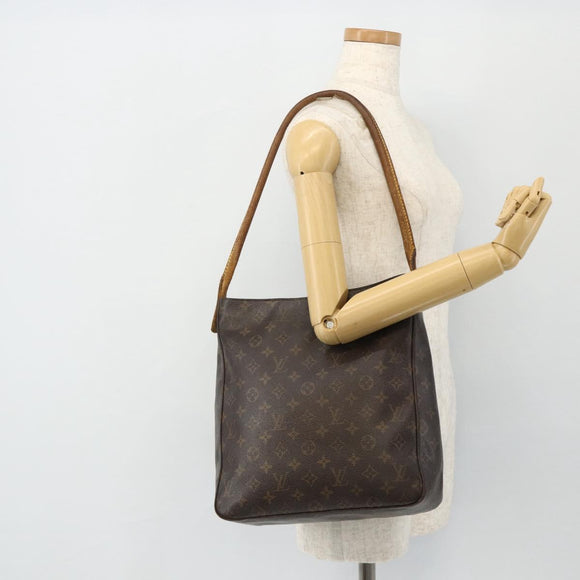 LOUIS VUITTON Monogram Looping GM Shoulder Bag M51145 LV Auth 130026