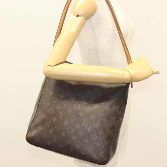 LOUIS VUITTON Monogram Looping GM Shoulder Bag M51145 LV Auth 130026