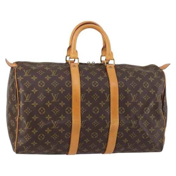 LOUIS VUITTON Monogram Keepall 45 Boston Bag M41428 LV Auth 130034