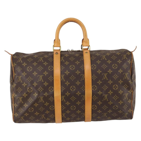 LOUIS VUITTON Monogram Keepall 45 Boston Bag M41428 LV Auth 130034