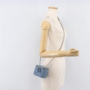 CHANEL Matelasse Chain Shoulder Pouch Bag Denim Blue Gold CC Auth 130041A-25