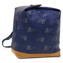 LOUIS VUITTON LV Cup Sac Marine Shoulder Bag PVC Leather Blue A24014 Auth 130043-1