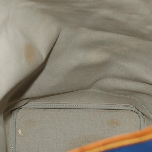 LOUIS VUITTON LV Cup Sac Marine Shoulder Bag PVC Leather Blue A24014 Auth 130043