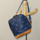 LOUIS VUITTON LV Cup Sac Marine Shoulder Bag PVC Leather Blue A24014 Auth 130043-24