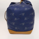 LOUIS VUITTON LV Cup Sac Marine Shoulder Bag PVC Leather Blue A24014 Auth 130043-3