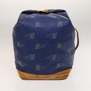 LOUIS VUITTON LV Cup Sac Marine Shoulder Bag PVC Leather Blue A24014 Auth 130043-4