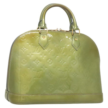 LOUIS VUITTON Monogram Vernis Alma PM Hand Bag Jivre M91559 LV Auth 130046