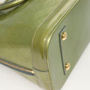 LOUIS VUITTON Monogram Vernis Alma PM Hand Bag Jivre M91559 LV Auth 130046-15