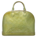 LOUIS VUITTON Monogram Vernis Alma PM Hand Bag Jivre M91559 LV Auth 130046-13