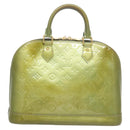 LOUIS VUITTON Monogram Vernis Alma PM Hand Bag Jivre M91559 LV Auth 130046-2