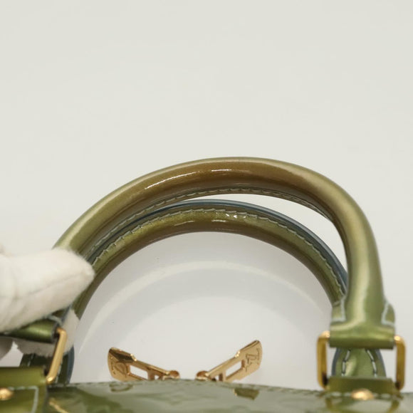 LOUIS VUITTON Monogram Vernis Alma PM Hand Bag Jivre M91559 LV Auth 130046