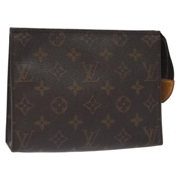 LOUIS VUITTON Monogram Poche Toilette 19 Pouch M47544 LV Auth 130051
