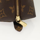 LOUIS VUITTON Monogram Trousse Demi Ronde Cosmetic Pouch M47520 LV Auth 130054-8