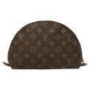 LOUIS VUITTON Monogram Trousse Demi Ronde Cosmetic Pouch M47520 LV Auth 130054-2