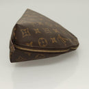 LOUIS VUITTON Monogram Trousse Demi Ronde Cosmetic Pouch M47520 LV Auth 130054-3