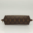 LOUIS VUITTON Monogram Trousse Demi Ronde Cosmetic Pouch M47520 LV Auth 130054-6