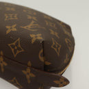 LOUIS VUITTON Monogram Trousse Demi Ronde Cosmetic Pouch M47520 LV Auth 130054-14